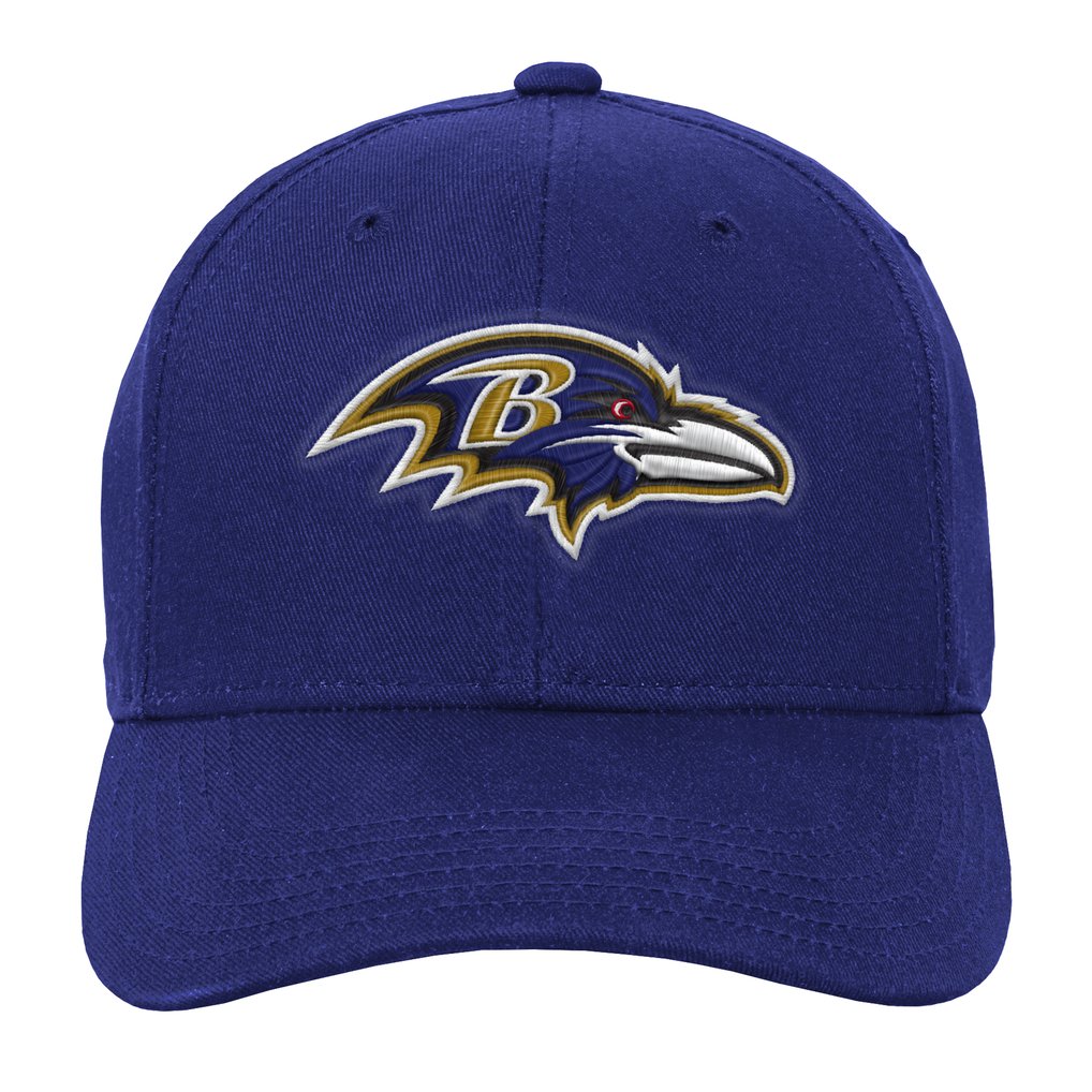 Baltimore Ravens Outerstuff Youth Pre-Curved Snapback Hat - Purple