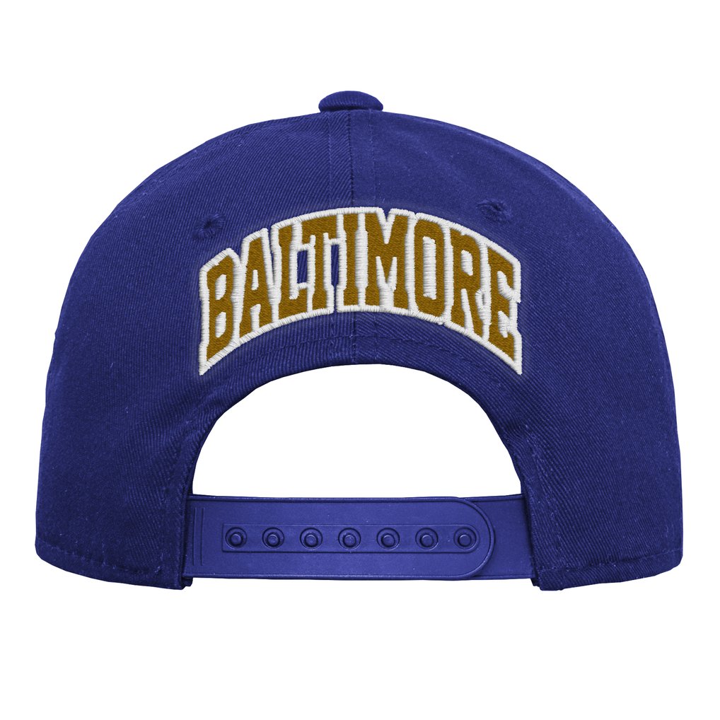 Baltimore Ravens Outerstuff Youth Pre-Curved Snapback Hat - Purple