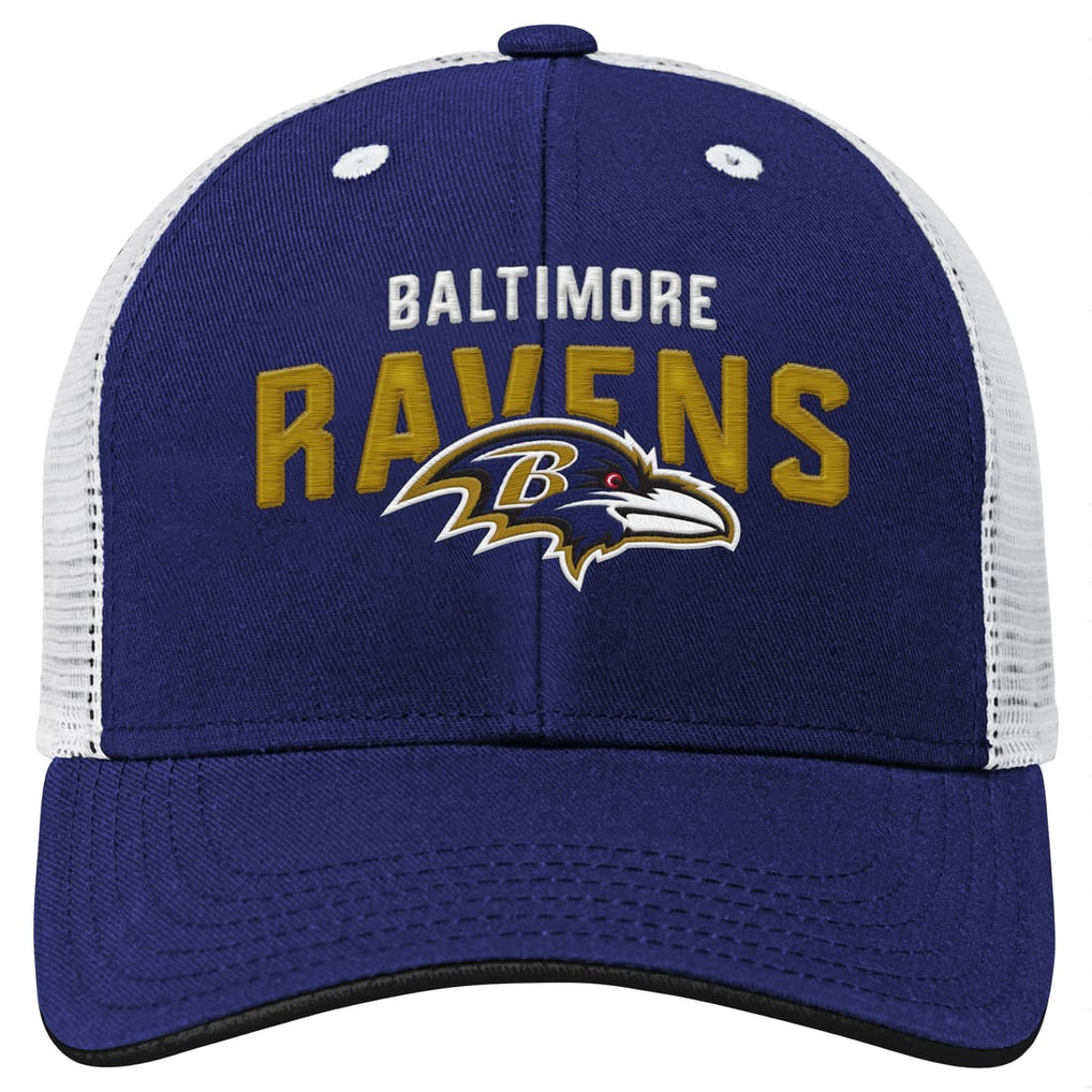 Baltimore Ravens Youth Core Lockup Trucker Adjustable Hat - Purple