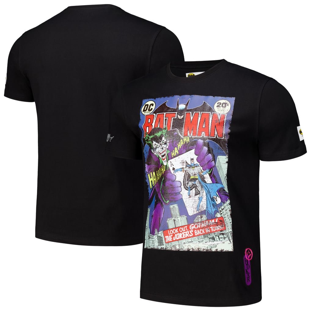 Batman Comics Freeze Max The Joker Comic Regular Fit T-Shirt - Black