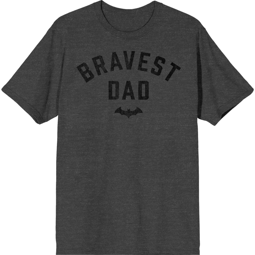 Batman Unisex Bravest Dad T-Shirt - Charcoal