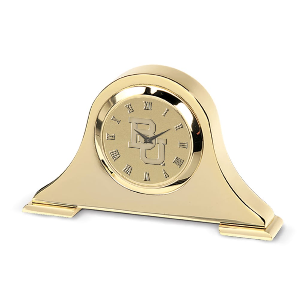 Baylor Bears Gold Napoleon Desk Clock