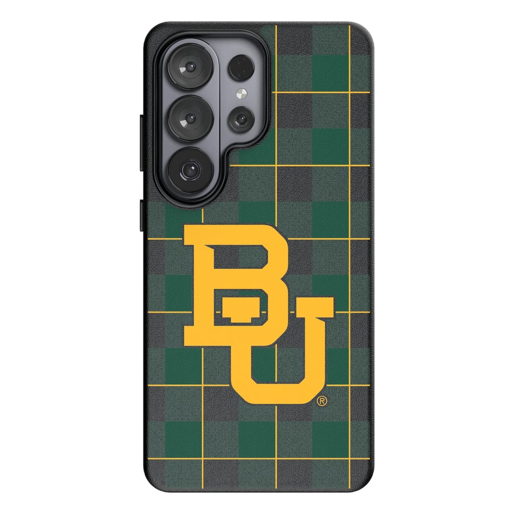 Baylor Bears Keyscaper Plaid Galaxy Magnetic Bump Case