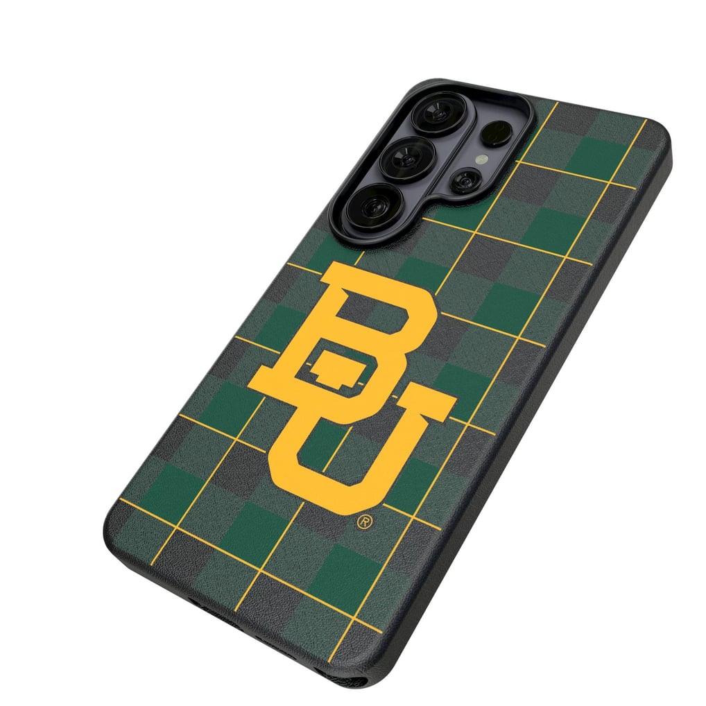Baylor Bears Keyscaper Plaid Galaxy Magnetic Bump Case