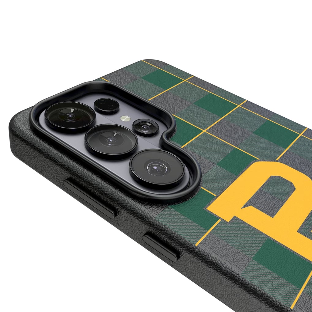 Baylor Bears Keyscaper Plaid Galaxy Magnetic Bump Case