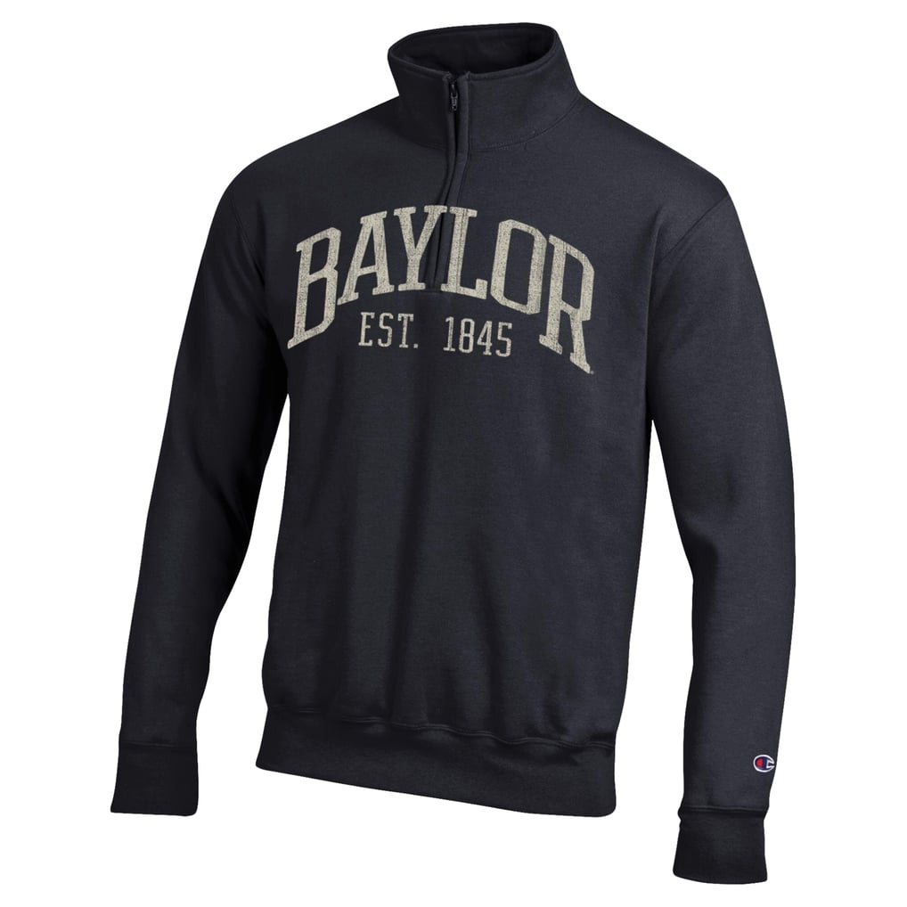  Baylor Bears Champion Powerblend Quarter-Zip Pullover - Black