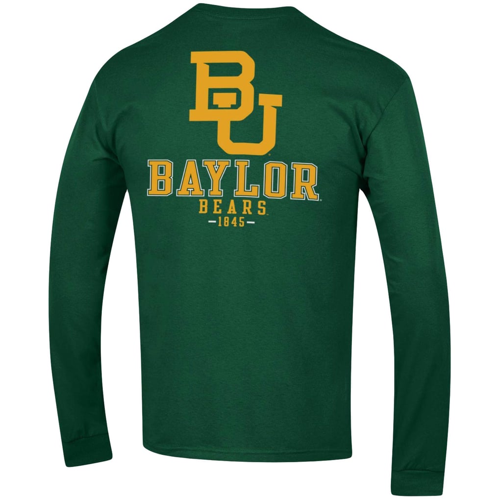 Baylor Bears Champion Team Stack Long Sleeve T-Shirt - Green