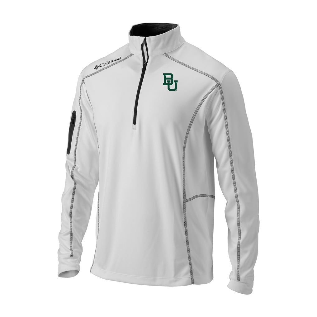 Baylor Bears Columbia Omni-Wick Shotgun Quarter-Zip Pullover - White