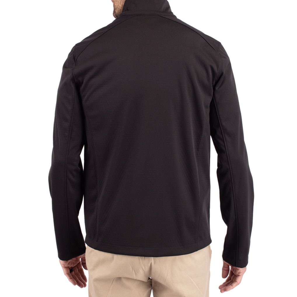 Baylor Bears Cutter & Buck Evoke Eco Softshell Recycled Full-Zip Jacket - Black