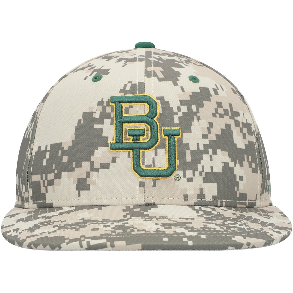 Baylor Bears Nike Aero True Baseball Performance Fitted Hat - Camo