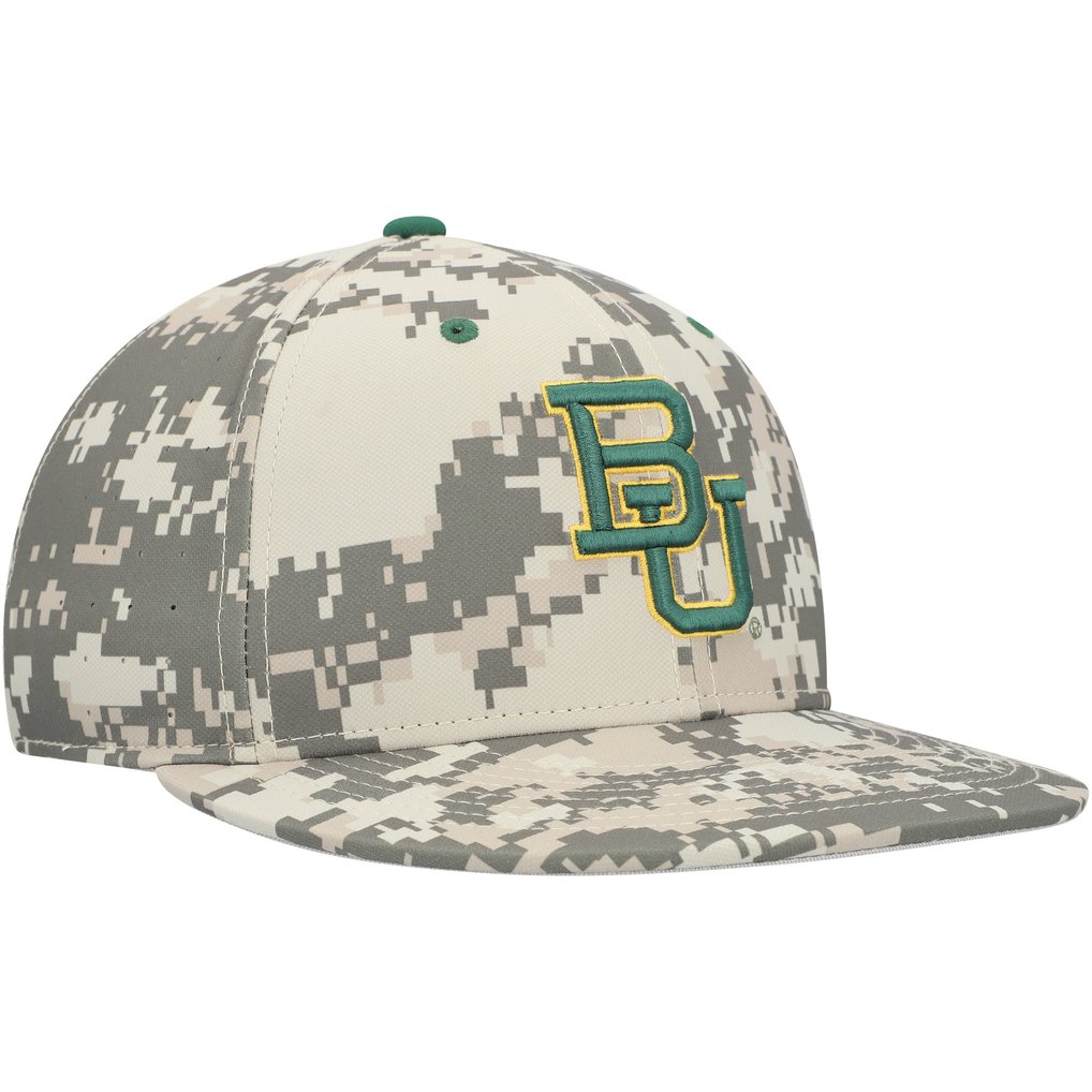 Baylor Bears Nike Aero True Baseball Performance Fitted Hat - Camo
