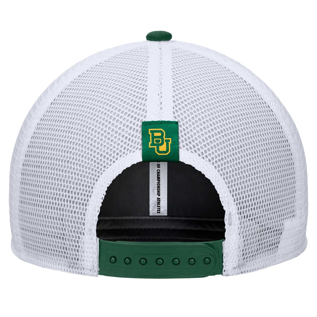 Baylor Bears Nike 2024/25 Sideline Rise Trucker Adjustable Hat - Green