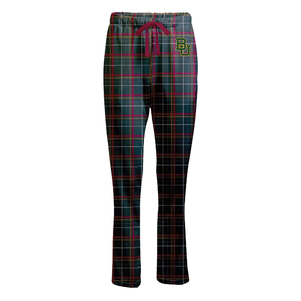 Baylor Bears Boxercraft Women's Haley Flannel Pants -  Green