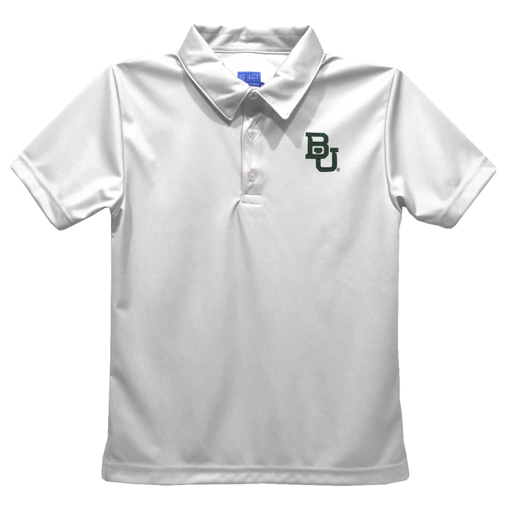  Baylor Bears Vive La Fete Youth Solid Polo - White