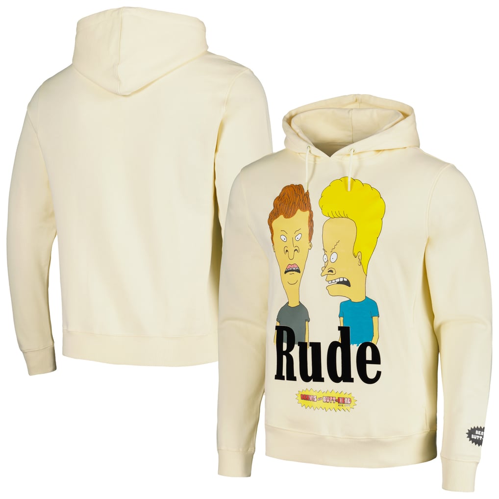 Beavis and Butt-Head Freeze Max Graphic Pullover Hoodie - Cream