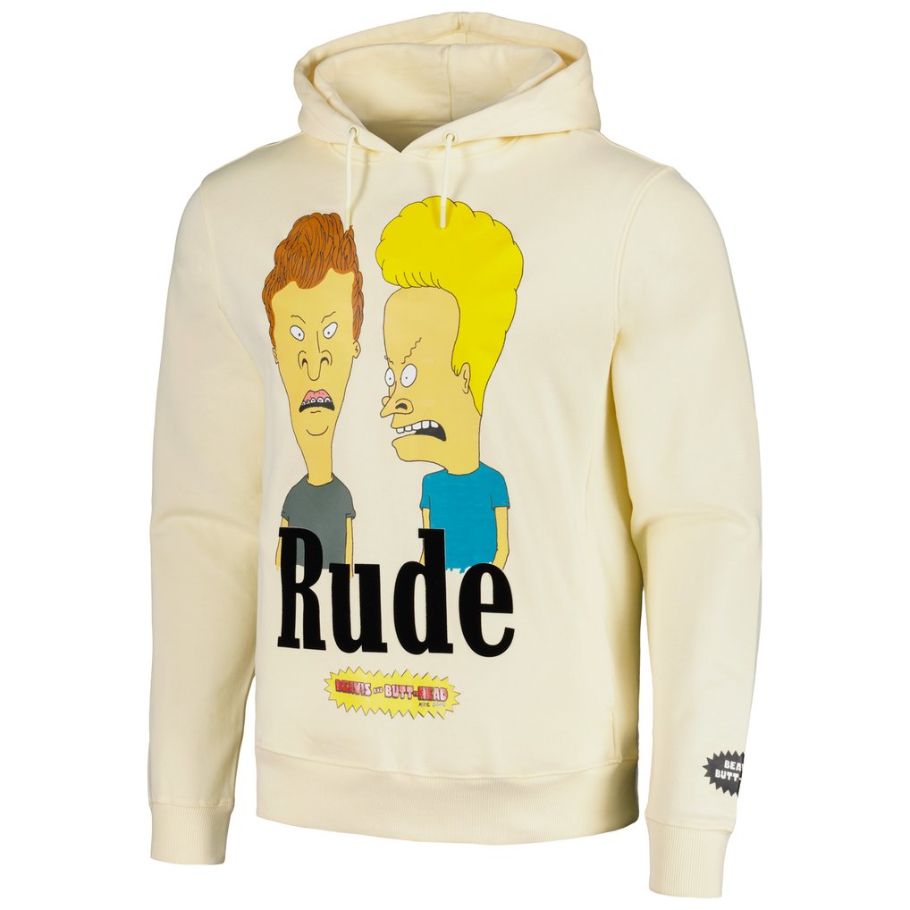 Beavis and Butt-Head Freeze Max Graphic Pullover Hoodie - Cream