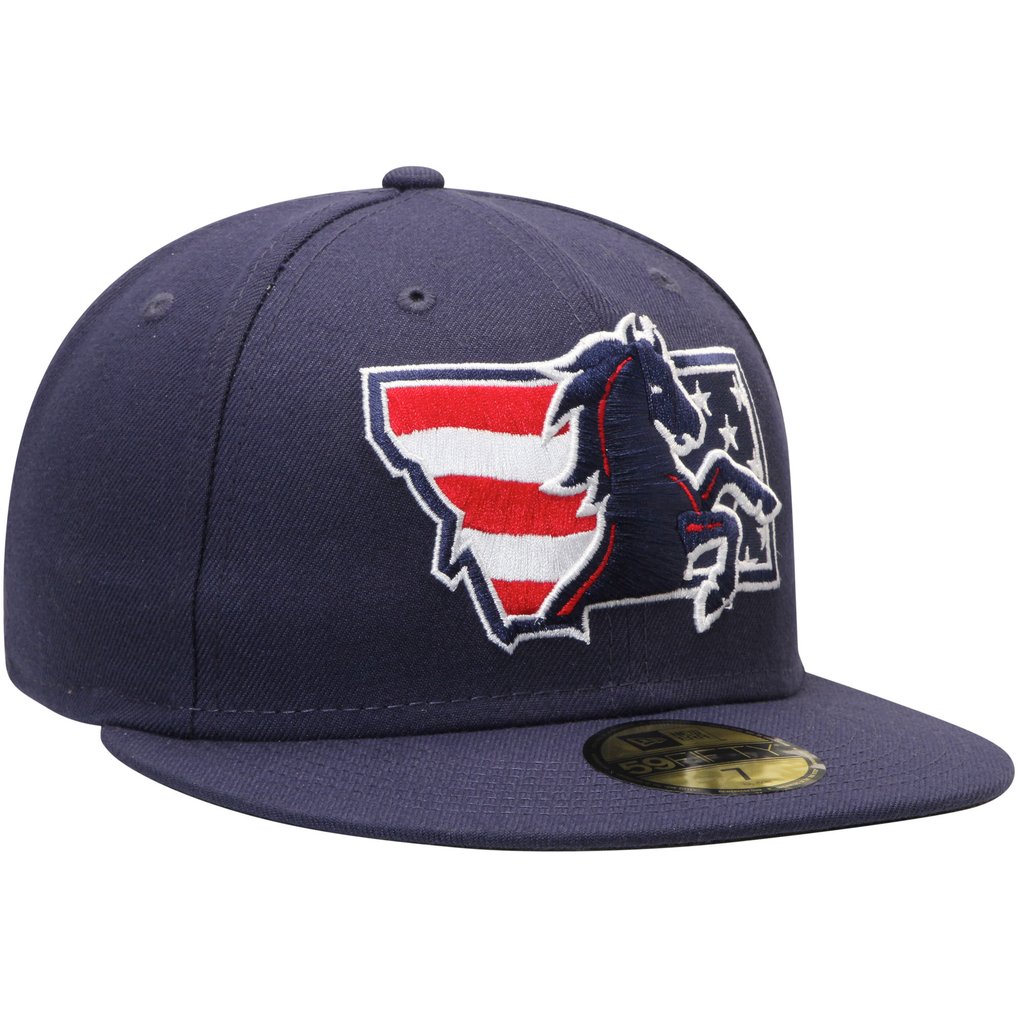Billings Mustangs New Era Alternate 2 Authentic Collection On-Field 59FIFTY Fitted Hat - Navy