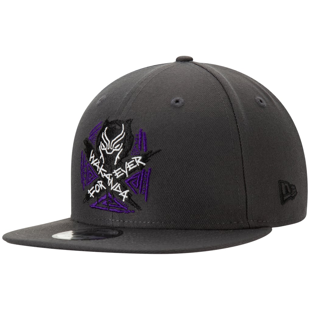 Black Panther New Era Wakanda Forever Adjustable Snapback Hat - Charcoal