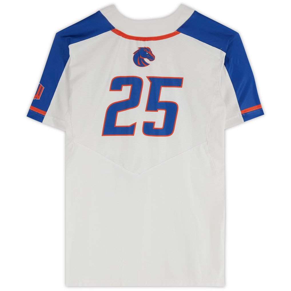 Boise State Broncos Fanatics Authentic Team-Issued #25 White Jersey from the Softball Program