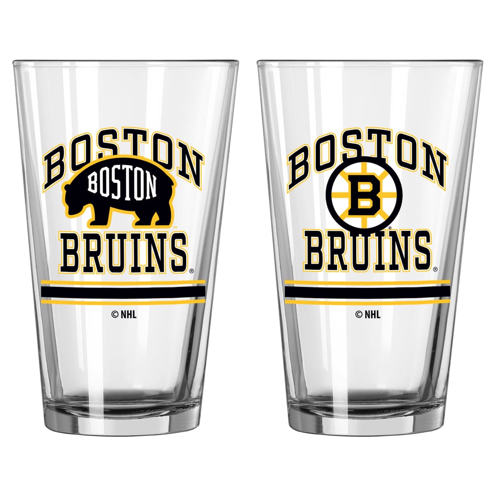 Boston Bruins 16oz. Pint Glass Two Pack