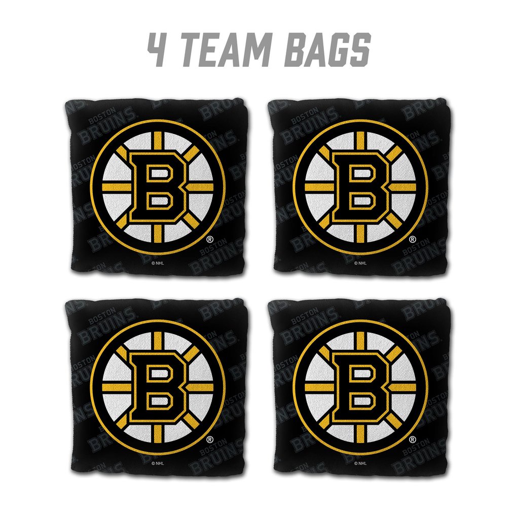 Boston Bruins IDNA Four-Piece Cornhole Bag Set