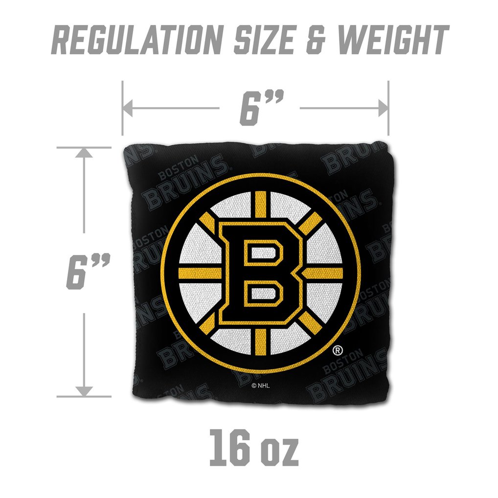 Boston Bruins IDNA Four-Piece Cornhole Bag Set