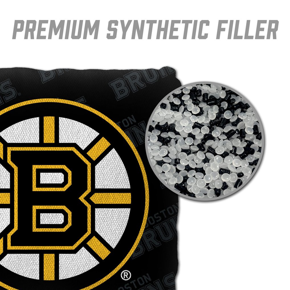 Boston Bruins IDNA Four-Piece Cornhole Bag Set