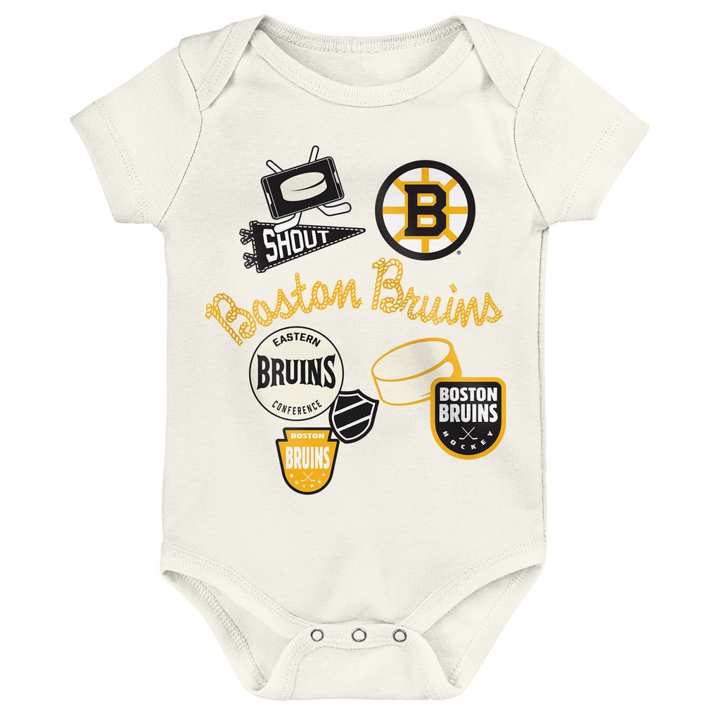 Boston Bruins Outerstuff Infant & Newborn Littlest Player Three-Pack Bodysuit Set