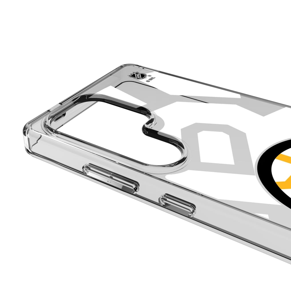 Boston Bruins Keyscaper Personalized Tilt Design Galaxy Clear Case
