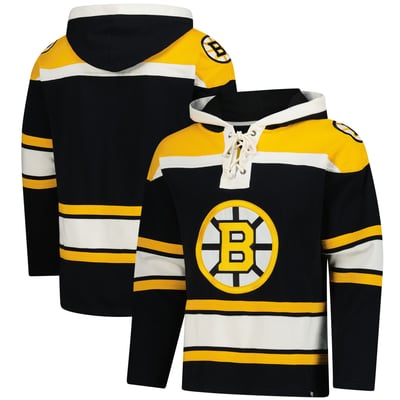 Boston Bruins '47 Superior Lacer Hoodie - Black