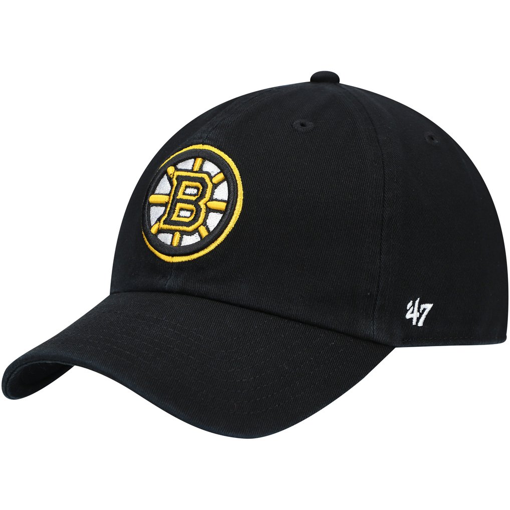Boston Bruins '47 Team Clean Up Adjustable Hat - Black