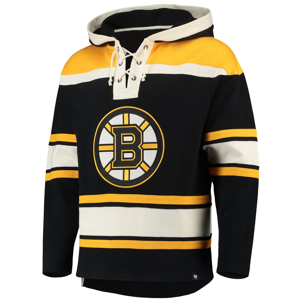 David Pastrnak Boston Bruins '47 Player Lacer Pullover Hoodie - Black