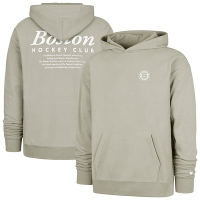  Boston Bruins '47   Foundation Pullover Hoodie  - Gray
