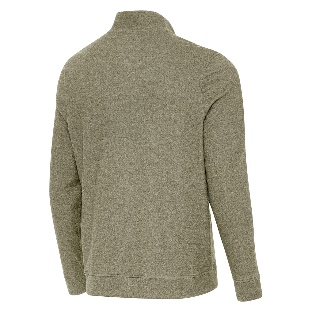 Boston Bruins Antigua Subtle Quarter-Zip Sweatshirt - Olive