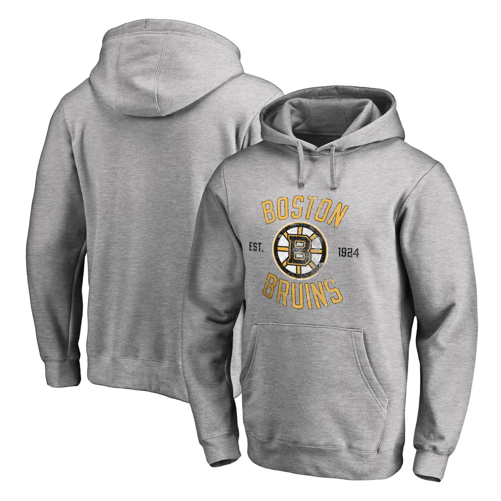 Boston Bruins Heritage Pullover Hoodie - Ash