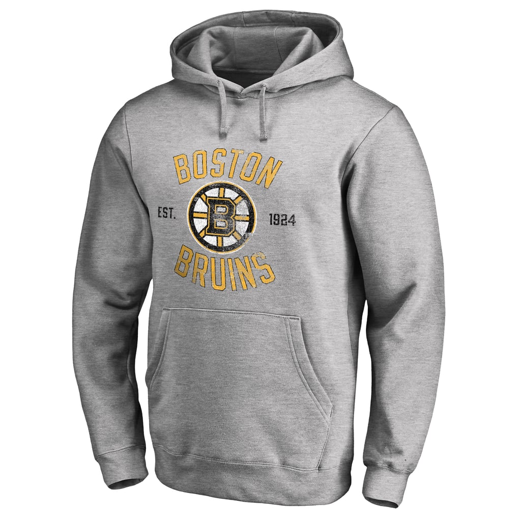 Boston Bruins Heritage Pullover Hoodie - Ash