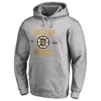 Boston Bruins Heritage Pullover Hoodie - Ash