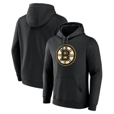 Boston Bruins Primary Logo Pullover Hoodie - Black