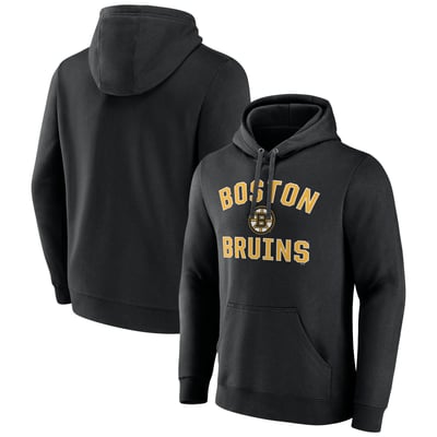 Boston Bruins Victory Arch Pullover Hoodie - Black