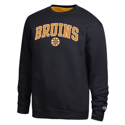 Boston Bruins Champion Contrast Sweatshirt - Black
