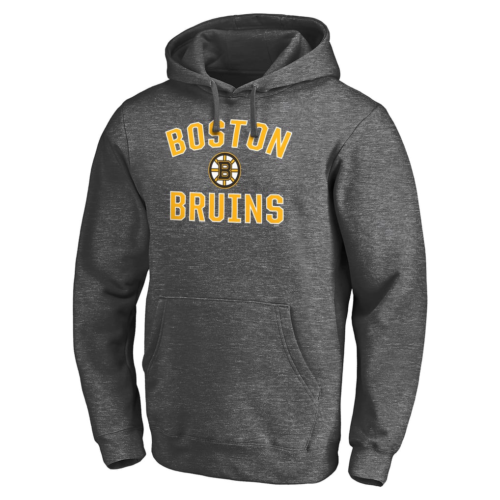 Boston Bruins Victory Arch Team Fitted Pullover Hoodie - Charcoal