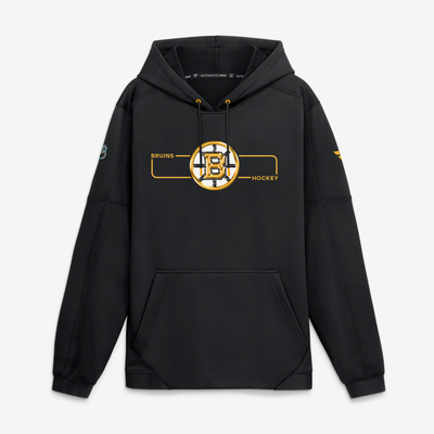 Boston Bruins Fanatics Authentic Pro Rink Fleece Pullover Hoodie - Black