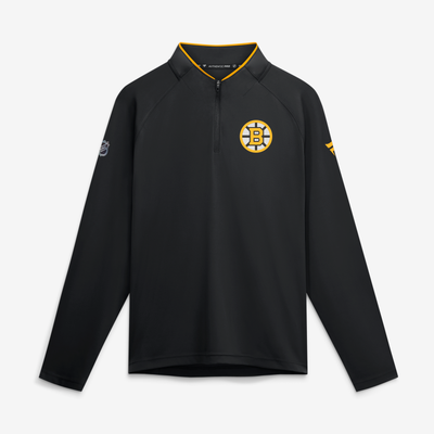 Boston Bruins Fanatics Authentic Pro Rink Lightweight Quarter-Zip Pullover - Black