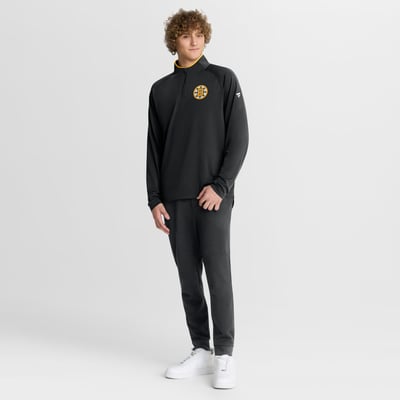 Boston Bruins Fanatics Authentic Pro Rink Training Quarter-Zip Pullover - Black