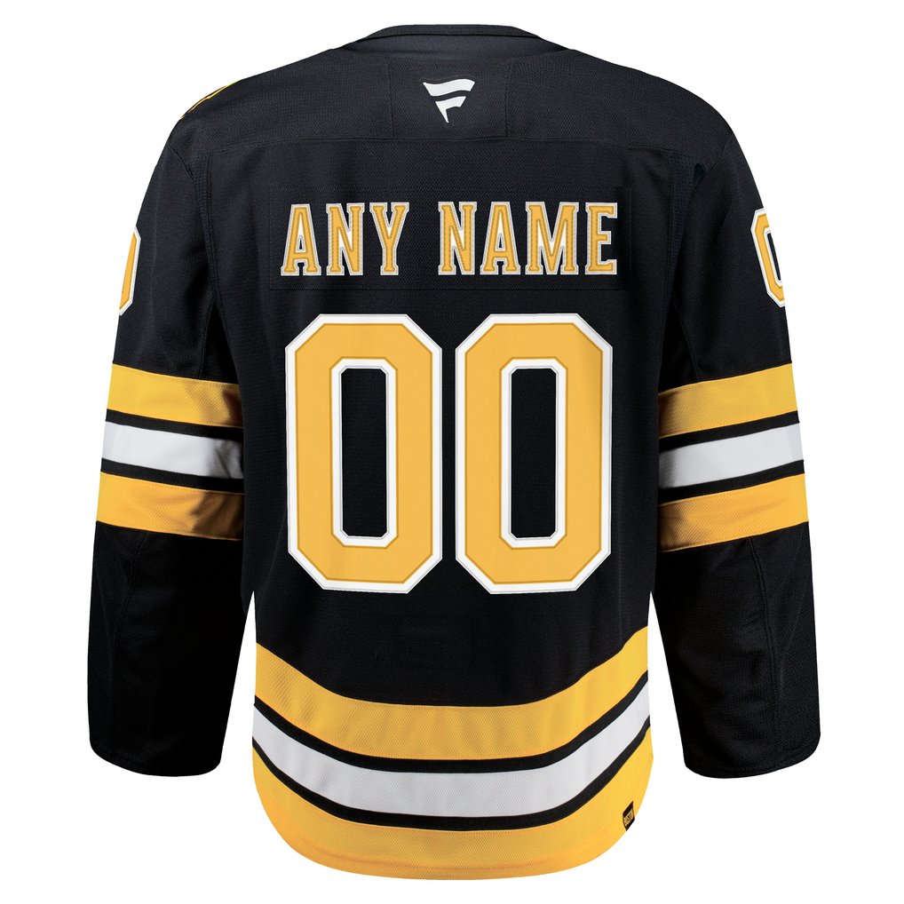 Boston Bruins Fanatics Home Authentic Pro Custom Jersey - Black