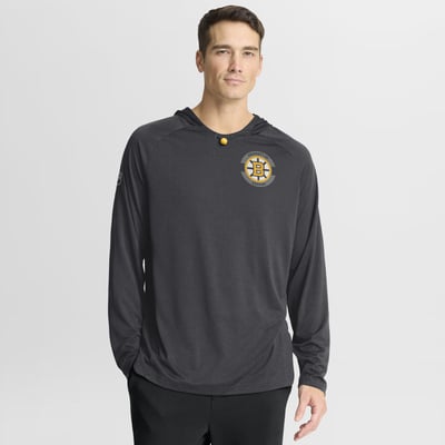 Boston Bruins Fanatics Authentic Pro Rink Hoodie - Charcoal