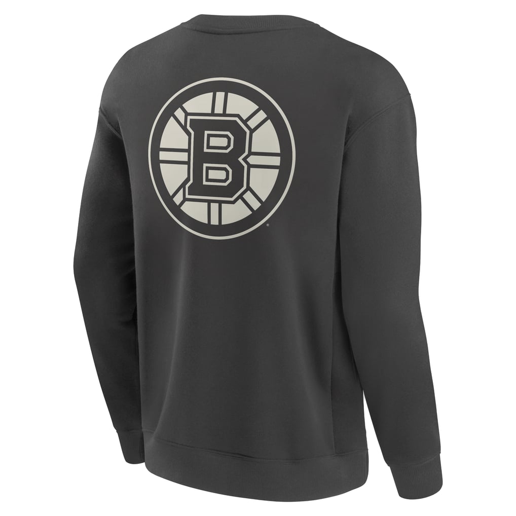 Boston Bruins Fanatics Elements Future Ground Lettering Pullover Sweatshirt - Charcoal