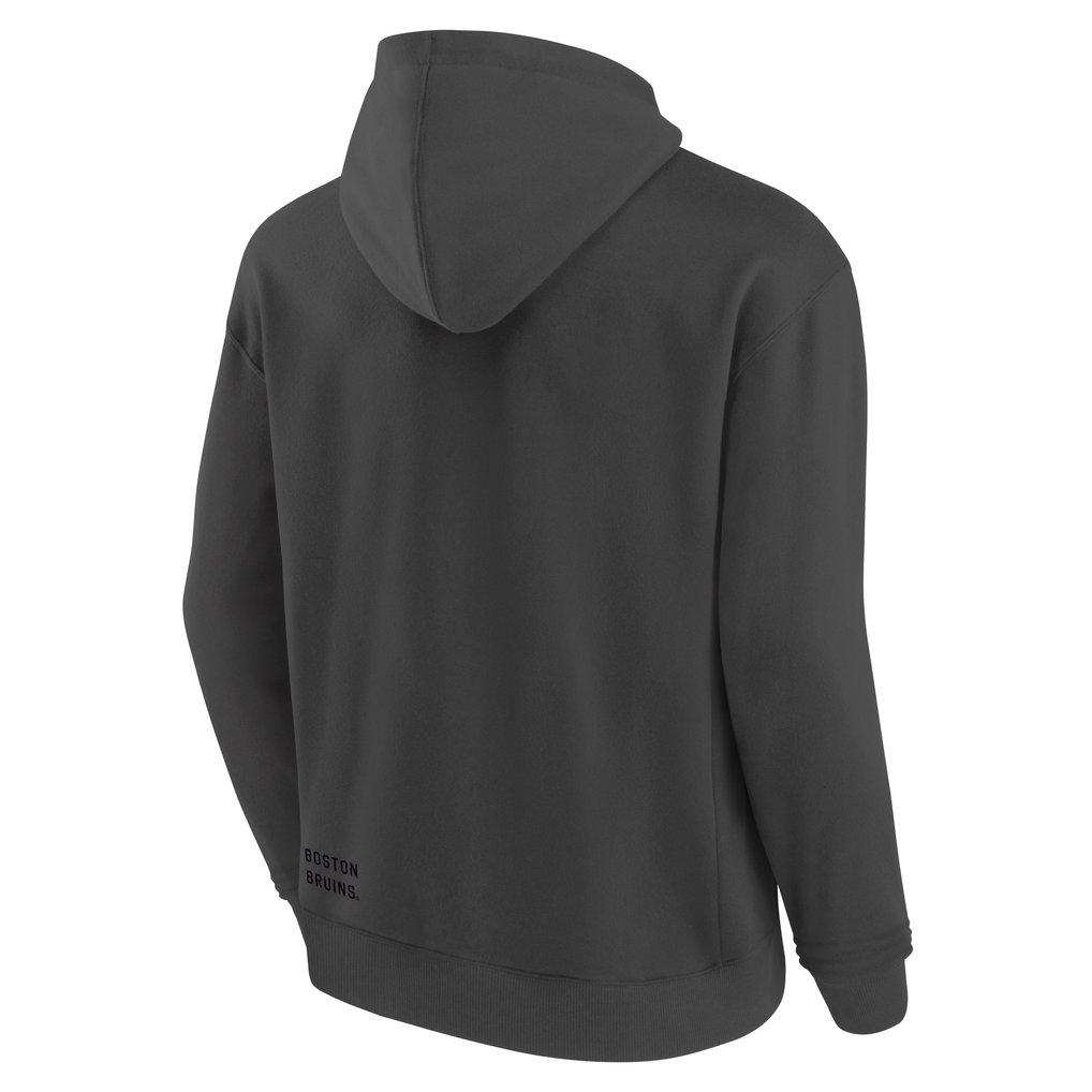 Boston Bruins Fanatics Future Ground Info Pullover Hoodie - Charcoal