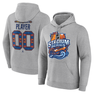 Boston Bruins 2026 NHL Stadium Series Personalized Name & Number Hoodie - Gray