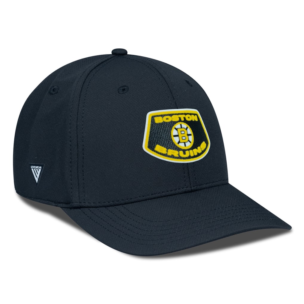 Boston Bruins Levelwear Retro Skylight Rise Flex Hat - Black